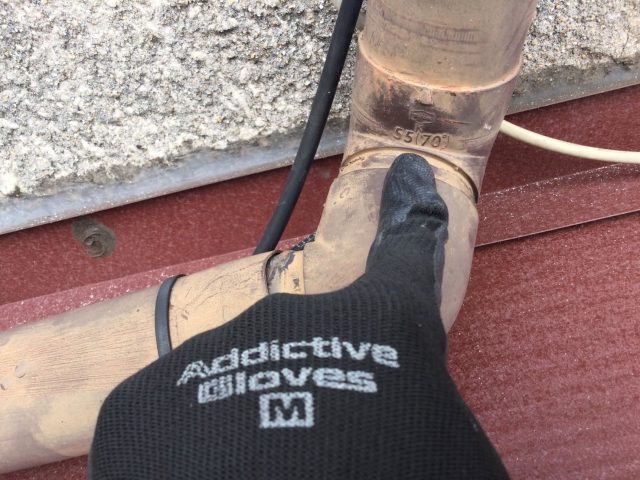 高砂市の廃盤で交換が必要だった竪樋